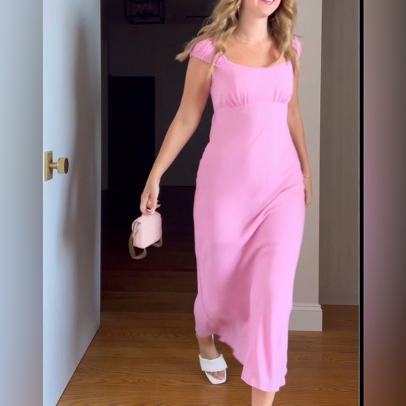 Women’s Abercrombie and Fitch pastel pink maxi dress size xs - Picture 8 of 10